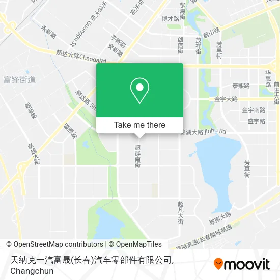 天纳克一汽富晟(长春)汽车零部件有限公司 map