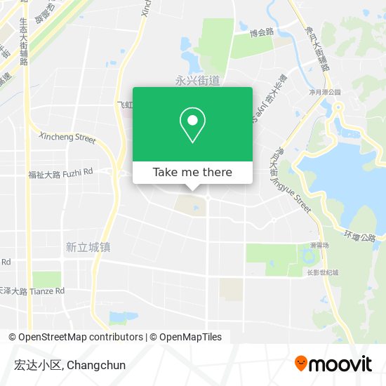 宏达小区 map