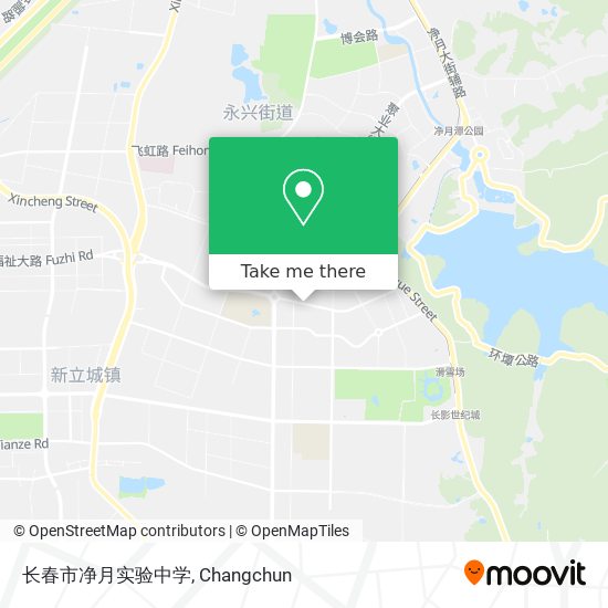 长春市净月实验中学 map