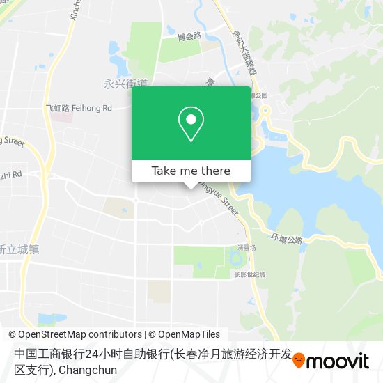 中国工商银行24小时自助银行(长春净月旅游经济开发区支行) map
