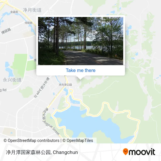 净月潭国家森林公园 map