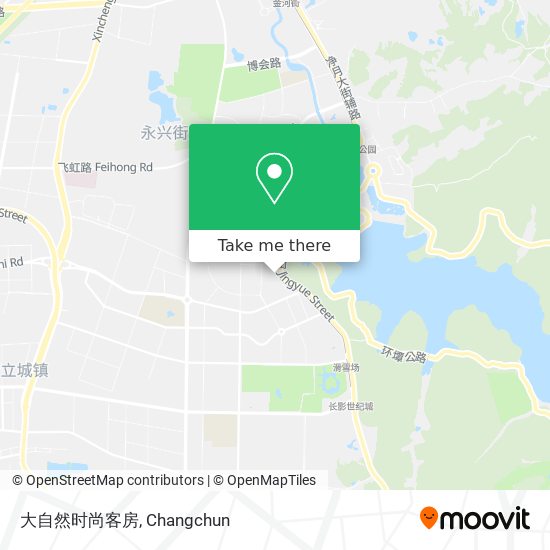 大自然时尚客房 map