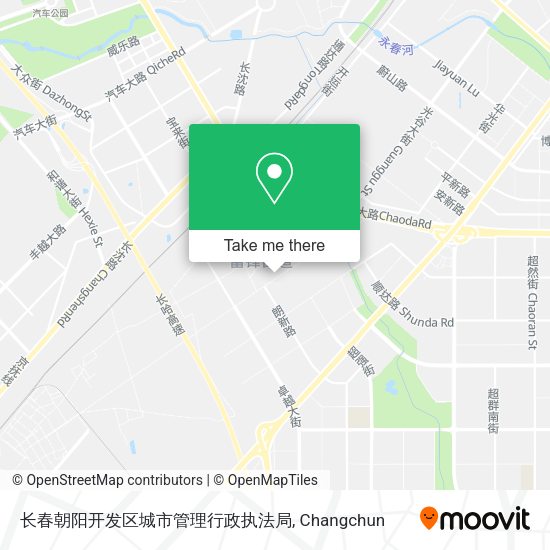 长春朝阳开发区城市管理行政执法局 map