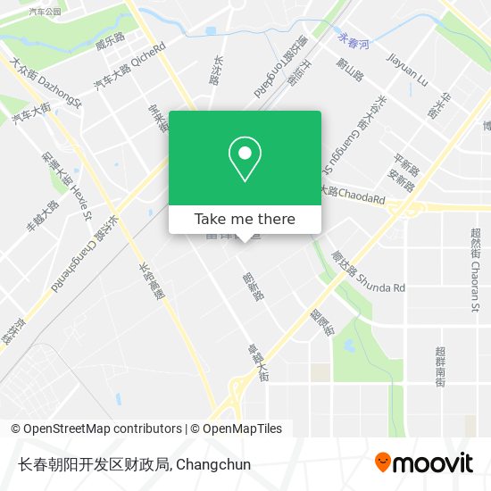 长春朝阳开发区财政局 map
