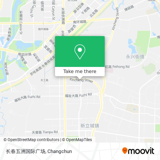 长春五洲国际广场 map
