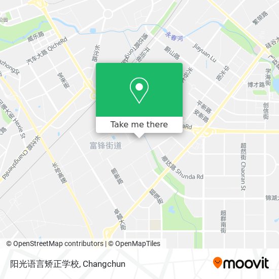 阳光语言矫正学校 map