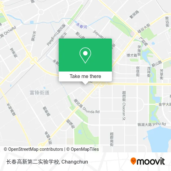 长春高新第二实验学校 map