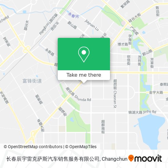 长春辰宇雷克萨斯汽车销售服务有限公司 map