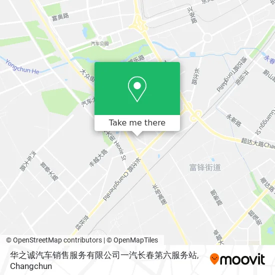 华之诚汽车销售服务有限公司一汽长春第六服务站 map