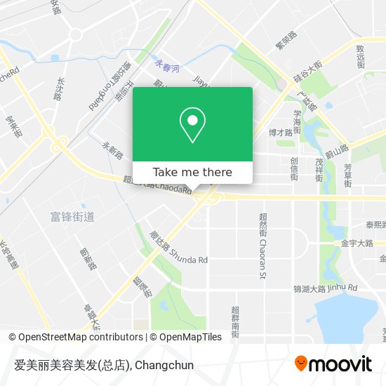 爱美丽美容美发(总店) map