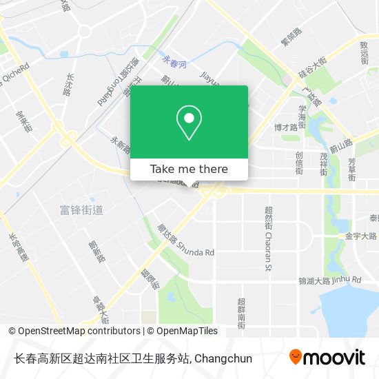 长春高新区超达南社区卫生服务站 map