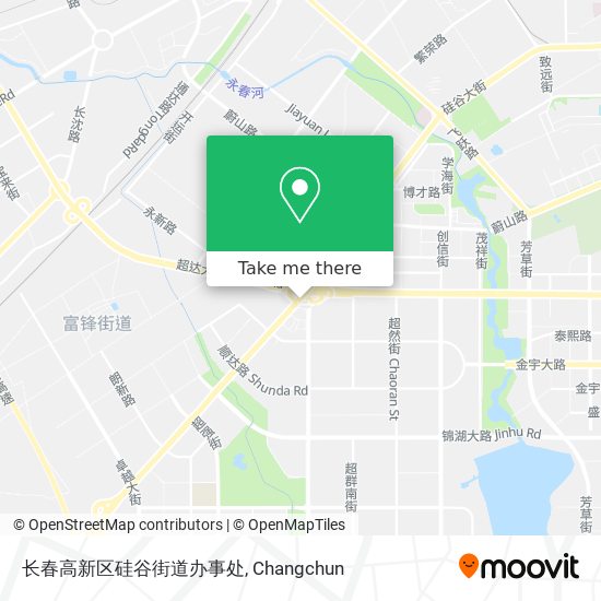 长春高新区硅谷街道办事处 map