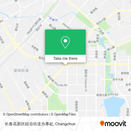 长春高新区硅谷街道办事处 map