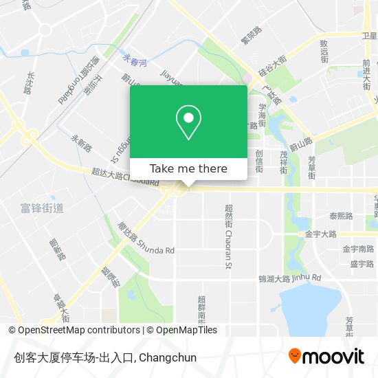 创客大厦停车场-出入口 map