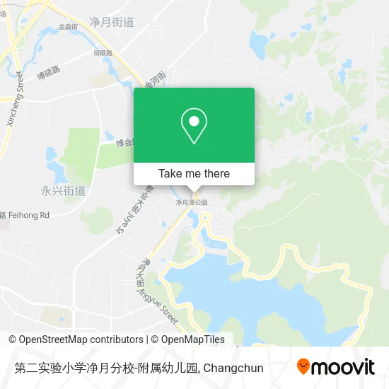 第二实验小学净月分校-附属幼儿园 map