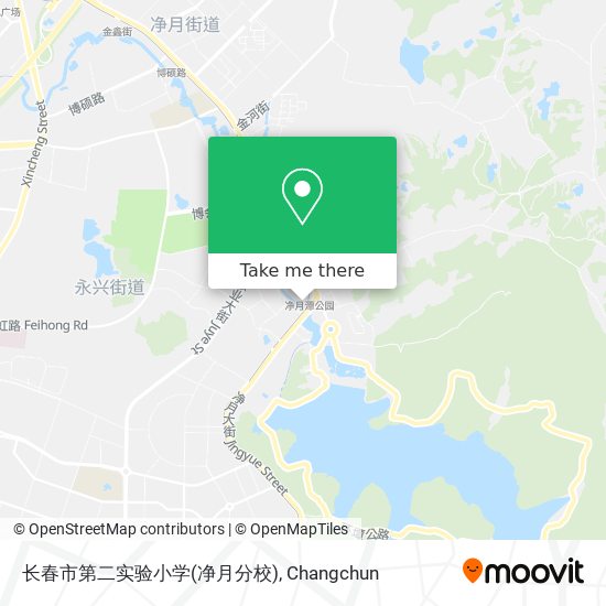 长春市第二实验小学(净月分校) map