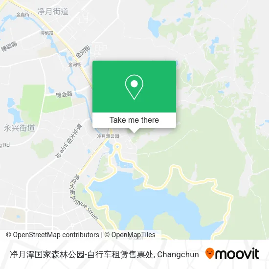 净月潭国家森林公园-自行车租赁售票处 map