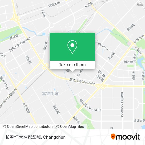 长春恒大名都影城 map