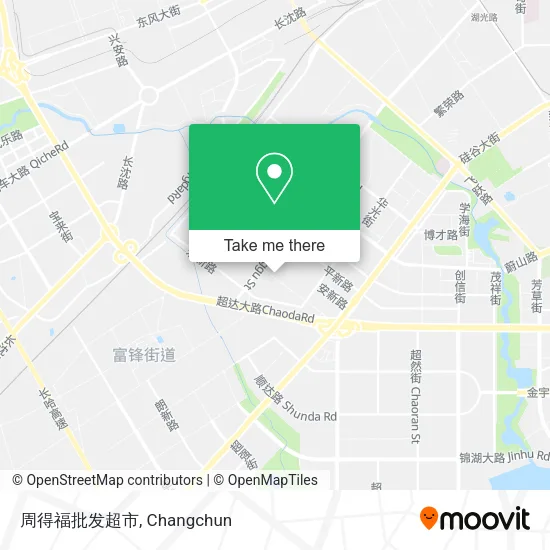 周得福批发超市 map