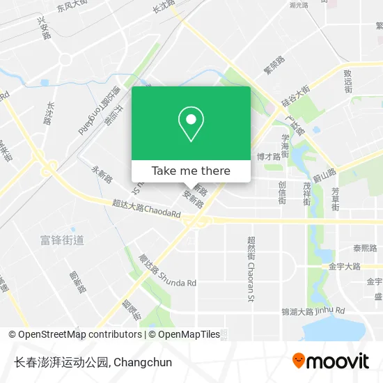 长春澎湃运动公园 map