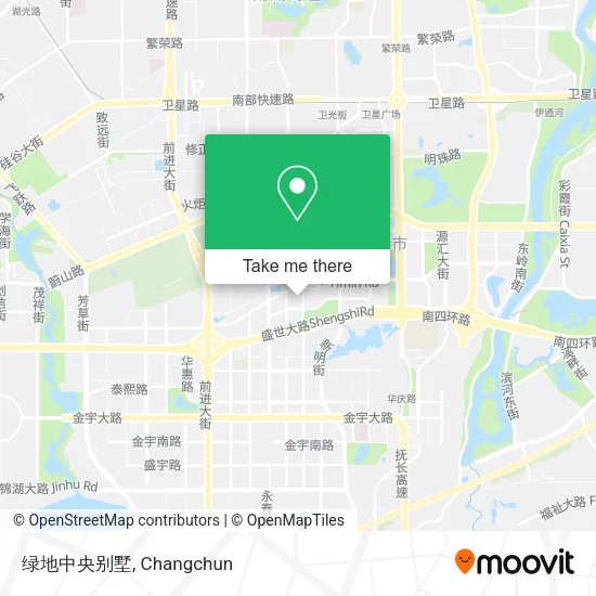 绿地中央别墅 map