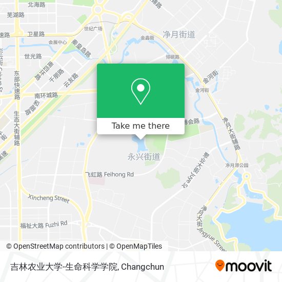 吉林农业大学-生命科学学院 map