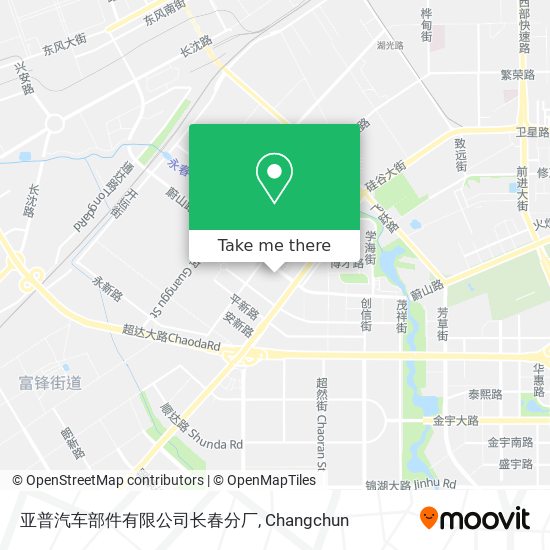 亚普汽车部件有限公司长春分厂 map