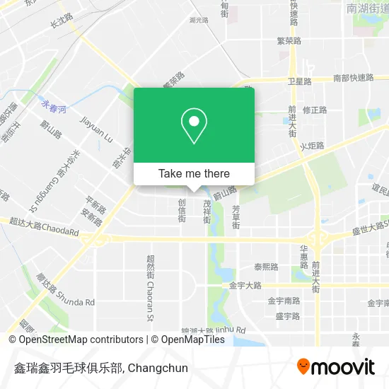 鑫瑞鑫羽毛球俱乐部 map