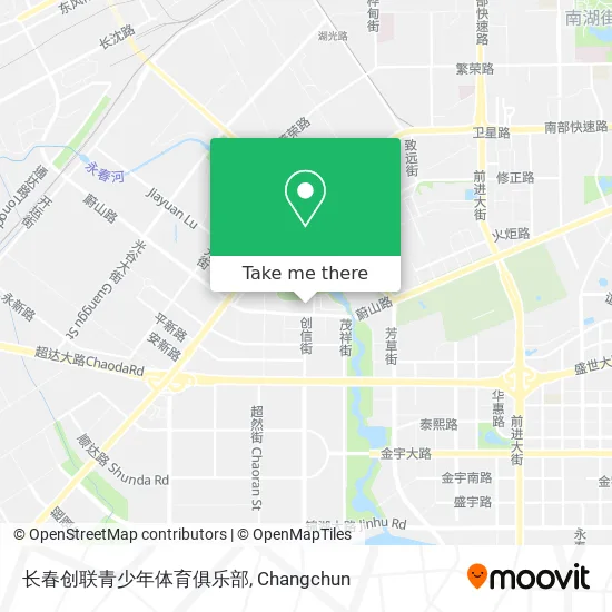 长春创联青少年体育俱乐部 map