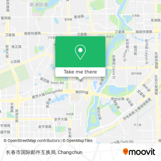 长春市国际邮件互换局 map