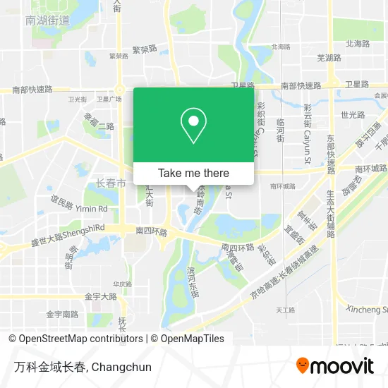 万科金域长春 map