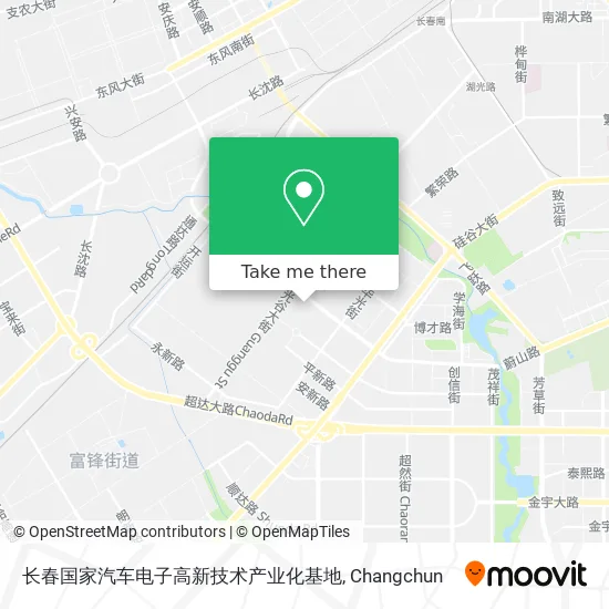 长春国家汽车电子高新技术产业化基地 map