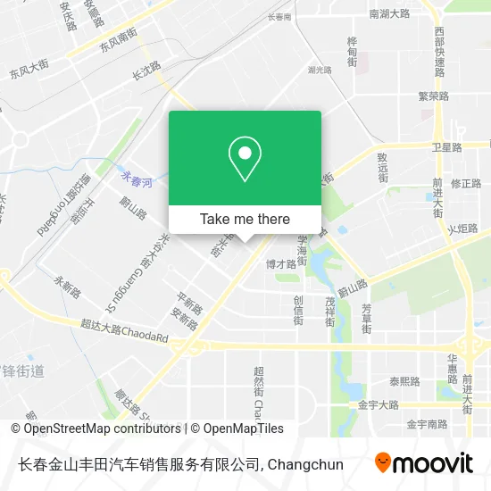 长春金山丰田汽车销售服务有限公司 map