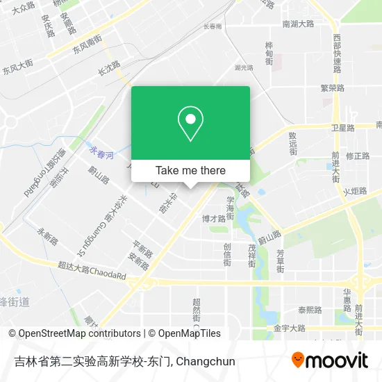 吉林省第二实验高新学校-东门 map