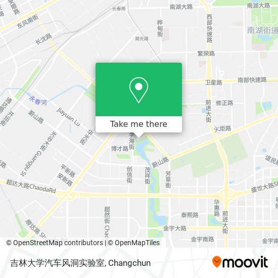 吉林大学汽车风洞实验室 map