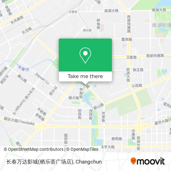 长春万达影城(栖乐荟广场店) map