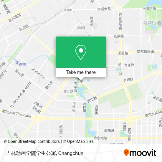 吉林动画学院学生公寓 map