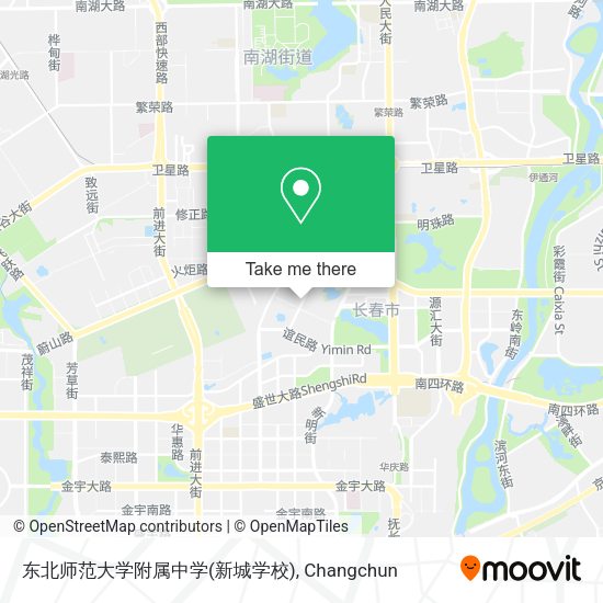 东北师范大学附属中学(新城学校) map