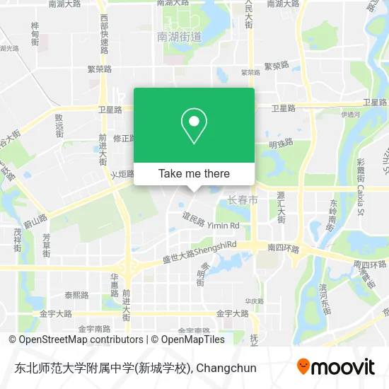 东北师范大学附属中学(新城学校) map