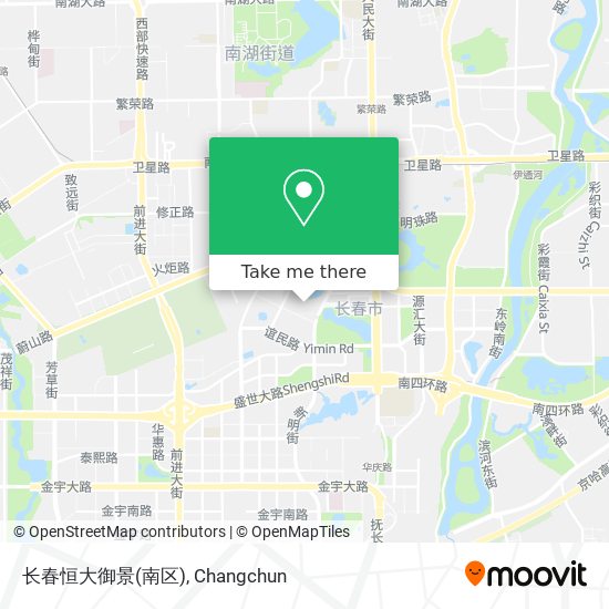 长春恒大御景(南区) map