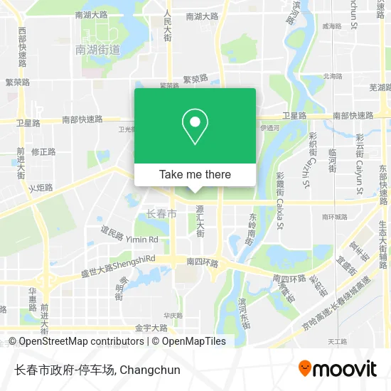 长春市政府-停车场 map