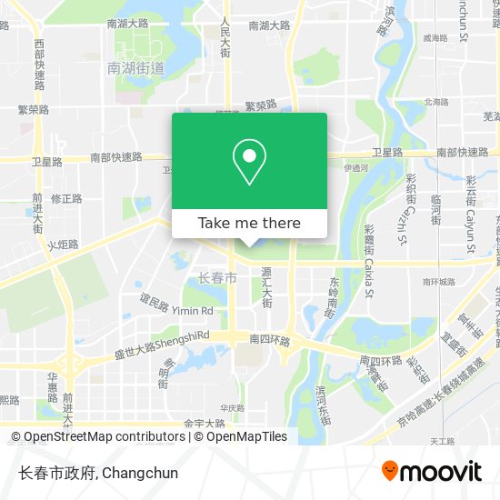 长春市政府 map