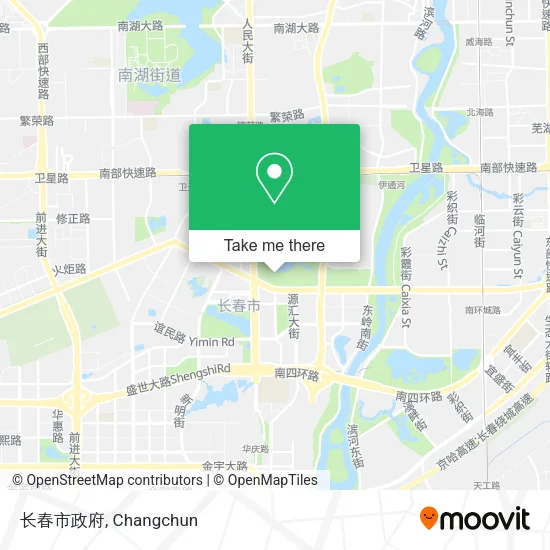 长春市政府 map