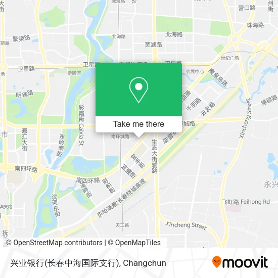 兴业银行(长春中海国际支行) map