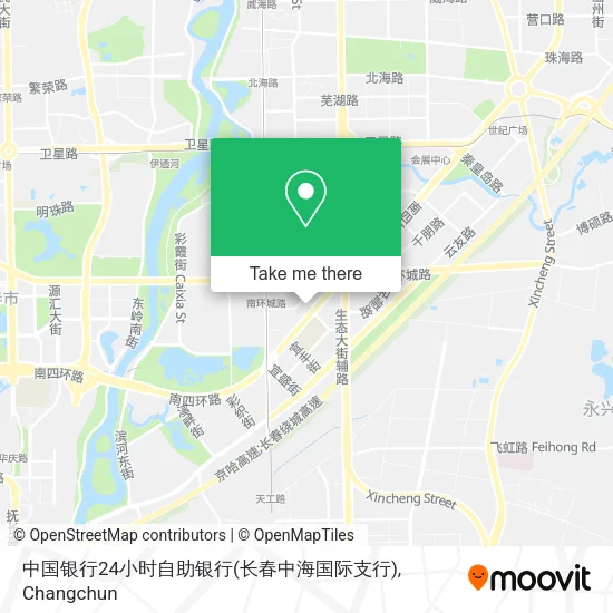 中国银行24小时自助银行(长春中海国际支行) map
