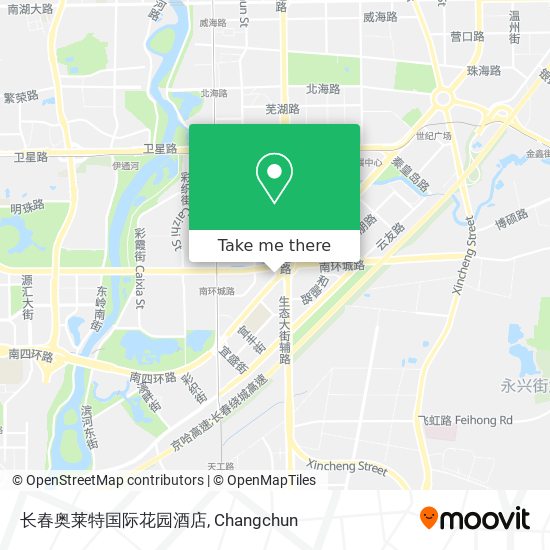 长春奥莱特国际花园酒店 map