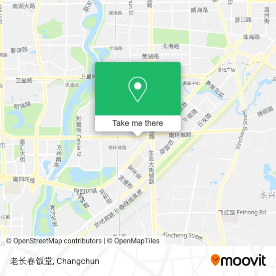 老长春饭堂 map