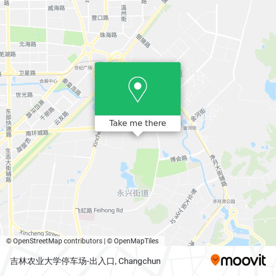 吉林农业大学停车场-出入口 map
