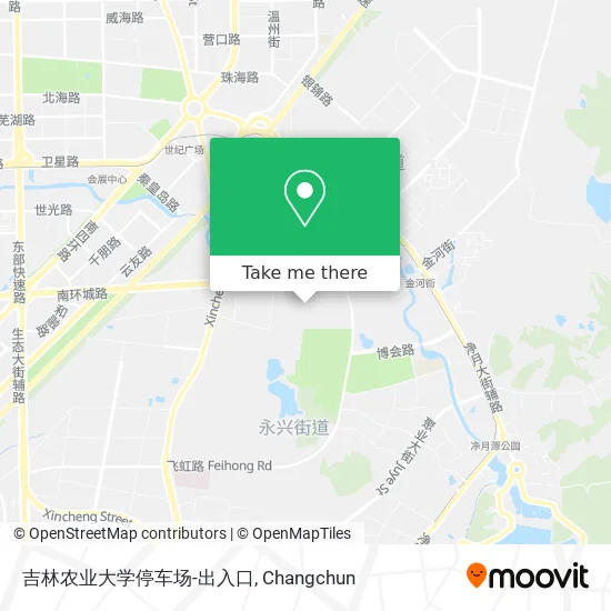 吉林农业大学停车场-出入口 map