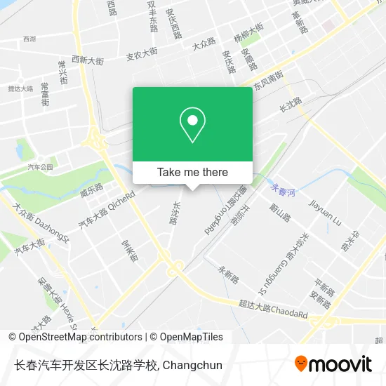 长春汽车开发区长沈路学校 map